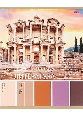 НАТАЛИ TM Profit Тетрадь ЛИНИЯ 36л. ЛИТЕРАТУРА «PANTONE» (36-9322) эконом, б/о #1022718