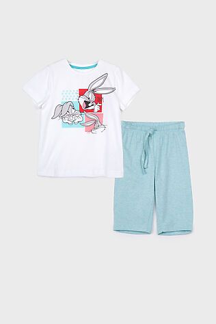 PLAYTODAY Комплект трикотажный для девочек: фуфайка (футболка), бриджи #1073723