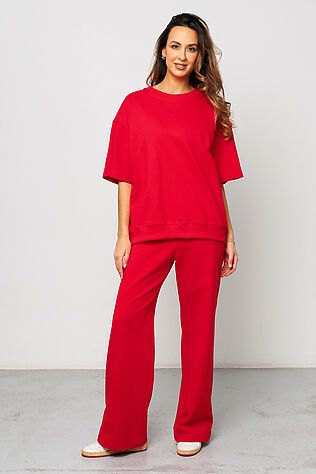 НАТАЛИ Костюм с брюками 403RED #1094100