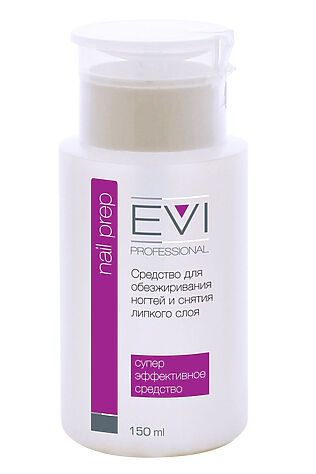 KRISTALLER EVI professional Жидкость профессиональная для обезжиривания ногтей и снятия липкого слоя с помпой-дозатором, 150 мл #1106976