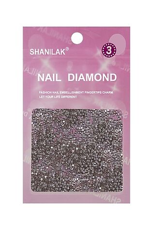 KRISTALLER Nail Art Стразы для ногтей №3, серебристый #1107745