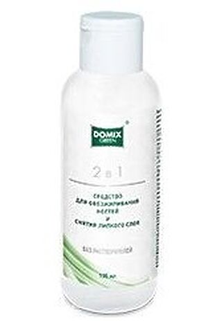 KRISTALLER Domix Green Professional Средство 2 в 1 для обезжиривания ногтей и снятия липкого слоя без растворителей, 100 мл #1107817