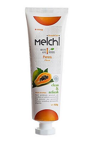 KRISTALLER Hanil Зубная паста гелевая со вкусом папайи / Meichi tropic Dental Care Clean Fresh Papaya, 120 мл #1107917