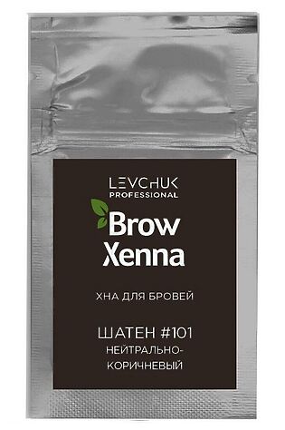 KRISTALLER BrowXenna Хна для бровей, шатен №101, 6 г #1107985