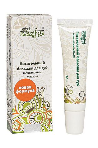 KRISTALLER Aasha Herbals Питательный бальзам для губ с аргановым маслом #1108126