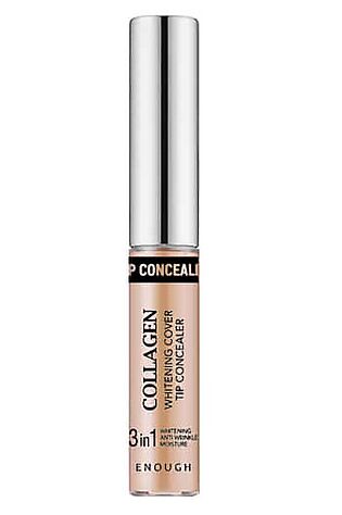 KRISTALLER Enough Консилер осветляющий с коллагеном 3 в 1 / Collagen Whitening Cover Tip Concealer 3 in 1 №2, 5 мл #1108190