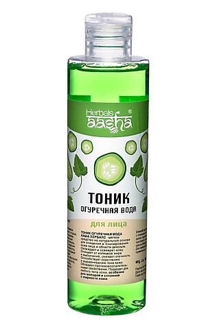 KRISTALLER Aasha Herbals Тоник для лица / Огуречная вода, 200 мл #1108197