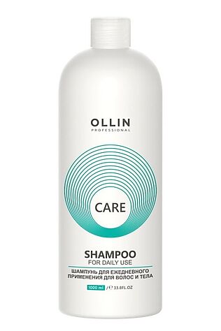 KRISTALLER Ollin Шампунь для ежедневного применения для волос и тела / Care, 1000 мл #1108238