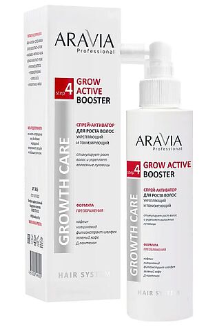 KRISTALLER Aravia Спрей-активатор для роста волос укрепляющий и тонизирующий / Grow Active Booster, 150 мл #1108281