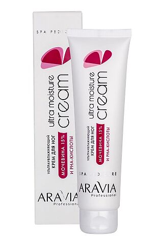 KRISTALLER Aravia Крем для ног ультраувлажняющий с мочевиной (15%) и PHA-кислотами / Ultra Moisture Cream, 100 мл #1108282