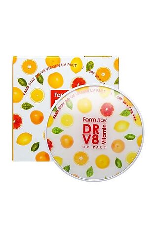 KRISTALLER Farm Stay Компактная пудра с витаминами + сменный блок SPF 50/PA+++, №13 #1108284