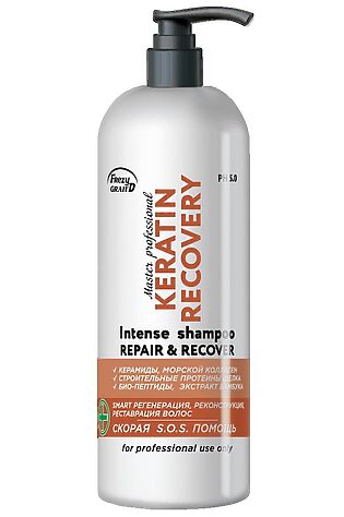KRISTALLER Frezy Grand Шампунь для регенерации и реконструкции волос / Keratin Recovery PH 5.0, 1000 мл #1108306