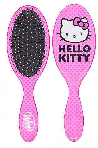 KRISTALLER Wet Brush Расчёска для спутанных волос / Original Detangler Hello Kitty HK Face Pink #1108349