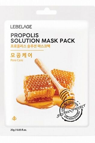 KRISTALLER Lebelage Тканевая маска для лица с прополисом / Propolis Solution Mask, 25 г #1108385