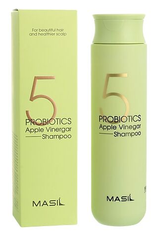 KRISTALLER Masil Шампунь для волос от перхоти с яблочным уксусом / 5 Probiotics Apple Vinegar Shampoo, 300 мл #1108462