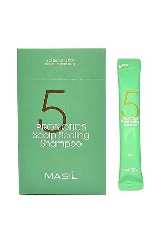 KRISTALLER Masil Шампунь для волос глубокоочищающий с пробиотиками / 5 Probiotics Scalp Scaling Shampoo, 8 мл x 20 шт. #1108466