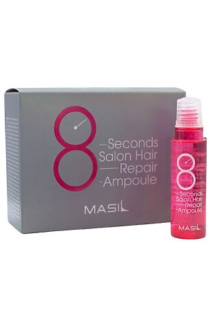 KRISTALLER Masil Протеиновая маска-филлер для поврежденных волос / 8 Seconds Salon Hair Repair Ampoule, 10 шт. x 15 мл #1108468