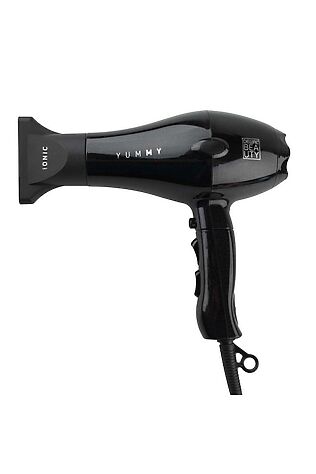KRISTALLER Dewal Beauty Фен для волос / Yummy Aqua HD1000-Black, 2000 Вт, черный #1108483