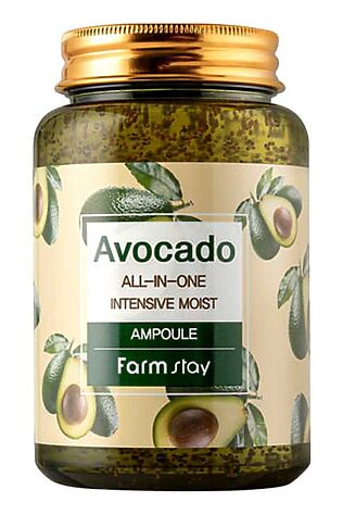 KRISTALLER Farm Stay Ампульная сыворотка для лица с экстрактом авокадо / Avocado All-In-One Intensive Moist Ampoule, 250 мл #1108507
