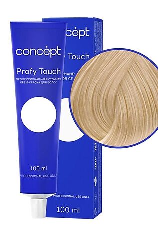 KRISTALLER Concept Profy Touch 10.77 Профессиональный крем-краситель для волос, очень светлый интенсивно-бежевый, 100 мл #1108541