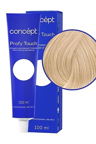 KRISTALLER Concept Profy Touch 10.8 Профессиональный крем-краситель для волос, очень светлый серебристо-жемчужный, 100 мл #1108542