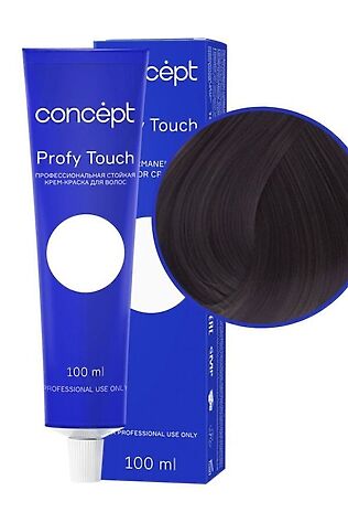 KRISTALLER Concept Profy Touch 3.8 Профессиональный крем-для волос, темный жемчуг, 100 мл #1108549