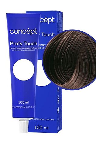 KRISTALLER Concept Profy Touch 5.7 Профессиональный крем-краситель для волос, горький шоколад, 100 мл #1108558