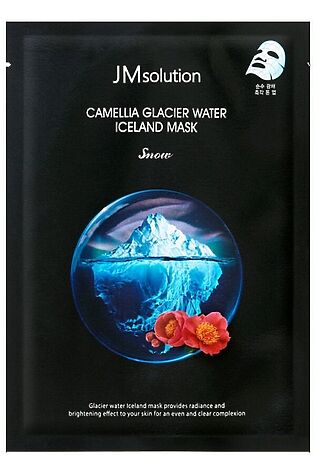 KRISTALLER JMsolution Тонизирующая тканевая маска с экстрактом камелии / Camellia Glacier Water Iceland Mask Snow, 30 мл #1108646