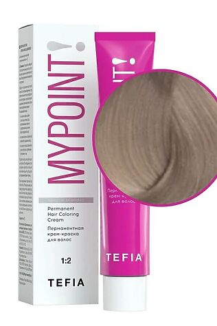 KRISTALLER TEFIA Mypoint Special Blondes 187 Перманентная крем-краска для волос / Натуральный cпециальный коричнево-фиолетовый, 60 мл #1108667