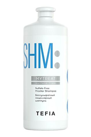 KRISTALLER TEFIA Mytreat Беcсульфатный мицеллярный шампунь / Sulfate-Free Micellar Shampoo, 1000 мл #1108696