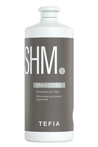 KRISTALLER TEFIA Man.Code Шампунь для волос мужской укрепляющий / Strengthening Shampoo for Men, 1000 мл #1108701