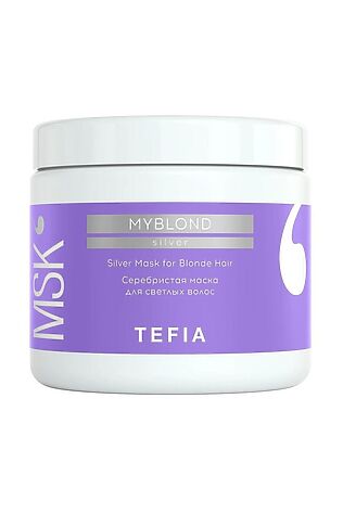 KRISTALLER TEFIA Myblond Серебристая маска для светлых волос / Silver Mask for Blonde Hair, 500 мл #1108706