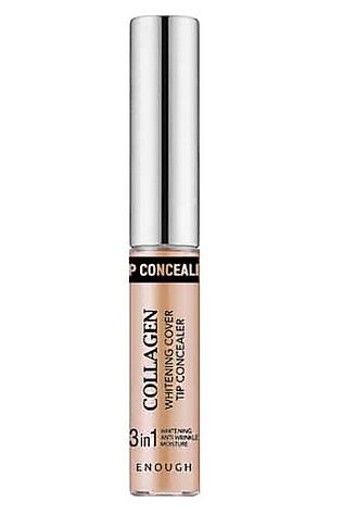 KRISTALLER Enough Консилер осветляющий с коллагеном 3 в 1 / Collagen Whitening Cover Tip Concealer 3 in 1 №3, 5 мл #1108723