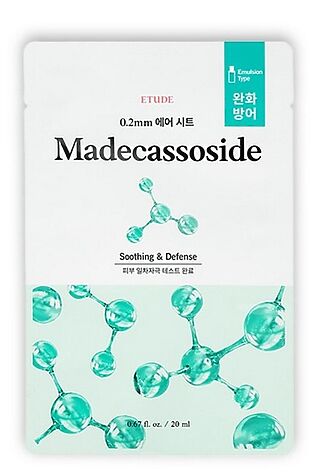 KRISTALLER Etude Тканевая маска для лица с экстрактом мадекассосида / 0.2 Therapy Air Mask Madecassoside, 20 мл #1108757