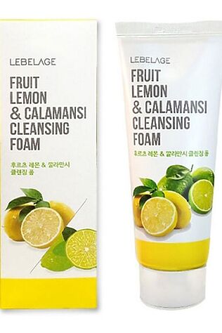 KRISTALLER Lebelage Очищающая пенка с лимоном и экстрактом каламанси / Fruit Lemon & Calamansi Cleansing Foam, 100 мл #1108764