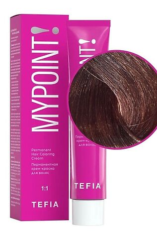KRISTALLER TEFIA Mypoint 6.3 Перманентная крем-краска для волос / Темный блондин золотистый, 60 мл #1108785