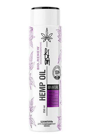 KRISTALLER BeOn Шампунь для поврежденных волос / Hemp Oil, 250 мл #1108977