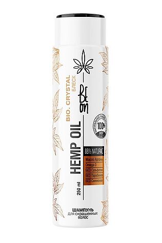KRISTALLER BeOn Шампунь для окрашенных волос / Hemp Oil, 250 мл #1108978