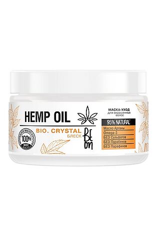 KRISTALLER BeOn Маска-уход для окрашенных волос / Hemp Oil, 350 мл #1108982