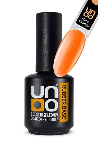 KRISTALLER Uno Камуфлирующее базовое покрытие для гель-лака / Rubber Color Base Gel, Neon Orange, 12 г #1108994