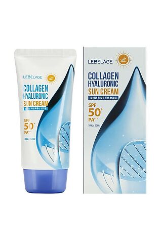 KRISTALLER Lebelage Солнцезащитный крем для лица с коллагеном / Collagen Hyaluronic Sun Cream SPF50+ PA+, 70 мл #1109010