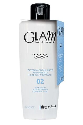 KRISTALLER Dott Solari Перманентная биозавивка №2 для поврежденных и окрашенных волос / Glam Waving System, 250 мл #1109195