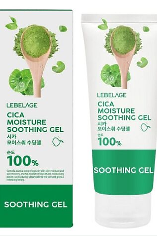 KRISTALLER Lebelage Успокаивающий гель с экстрактом центеллы / Cica Moisture Soothing Gel 100%, 100 мл #1109326