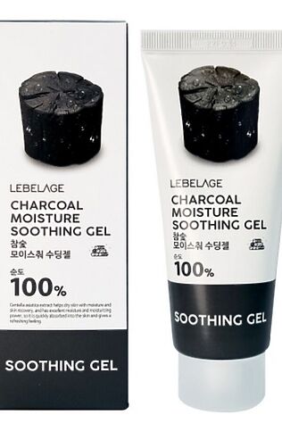 KRISTALLER Lebelage Успокаивающий гель на основе экстракта древесного угля / Charcoal Moisture Soothing Gel, 100 мл #1109327