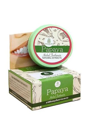 KRISTALLER Coco Blues Травяная зубная паста с экстрактом папайи / Papaya Herbal Toothpaste, 30 г #1109359