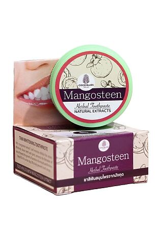 KRISTALLER Coco Blues Травяная зубная паста с экстрактом мангостина / Mangosteen Herbal Toothpaste, 30 г #1109361