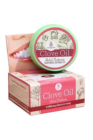 KRISTALLER Coco Blues Травяная зубная паста гвоздика и ментол / Clove Oil Herbal Toothpaste, 30 г #1109363