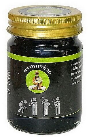 KRISTALLER Mho Shee Woke Черный тайский бальзам, 50 г #1109389