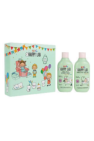 KRISTALLER Happy Lab Kids Подарочный набор для нежной детской кожи и волос / Party, 300 мл x 2 #1109424
