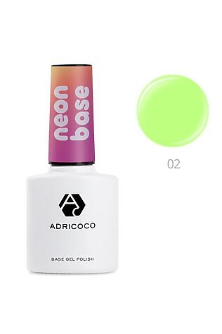 KRISTALLER ADRICOCO База для гель-лака / Neon base №02, взрывной лимон, 8 мл #1109551
